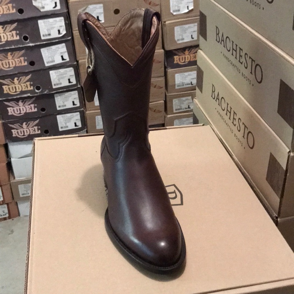 BACHESTO The Tex Coffe brown EE classic Roper boot - Picture 4 of 4